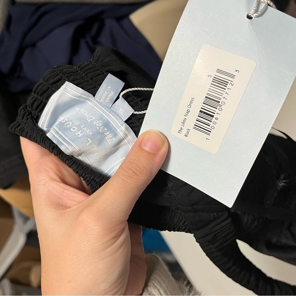 Hill House Jersey Lilou Nap Dress Black Small F2 - Picture 7 of 9